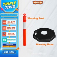 Wadfow WYJ2A Warning Support Base(6kg) and Traffic Post (1.15m) Reflective Safety Light