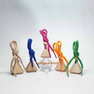 10 Ml Hanging Perfume Glass Bottle Round Triangular Wooden Cap / Glass Bottle / Perfume Glass Bottle