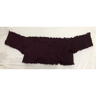 AUTHENTIC Victoria's Secret Pink Violet Off Shoulder Crop Top Branded XS Size 165/84A