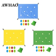 [AWHAO] Hole Tarp Team Building Game Learning Fun Playing Cooperative Exercise Activities for Garden