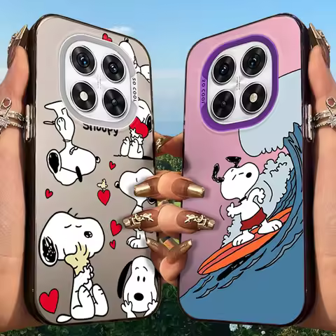 S-Snoopy Frosted Case for Xiaomi Redmi Note 14 13 12 10 Pro Plus 11S 14C 13C 12C 9C 11S K70 K60 A2 A