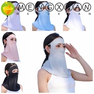 MENGXUAN Summer Sunscreen Mask, Anti-UV Ice Silk Bib Ice Silk Mask, Breathable Sunscreen Veil Face Gini Mask Sun Protection Women Neckline Mask Golf