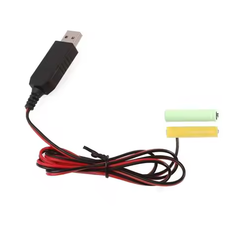 USB to 3V LR03 AAA Dummy Battery for Remote Control Radio LED Light