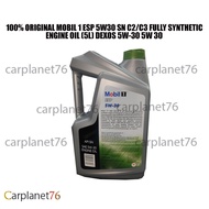 100% ORIGINAL MOBIL 1 ESP 5W30 SN C2/C3 FULLY SYNTHETIC ENGINE OIL (5L) DEXOS 5W-30 5W 30
