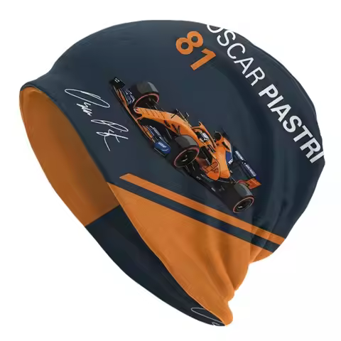 Unisex Bonnet Warm Knit Hat Oscar Piastri Art F1 Driver Beanies Caps Adult Australian F1 Racing Bean