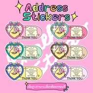 Heart Address Sticker Front Parcel Box A3 (27 Pcs/1 Sheet)