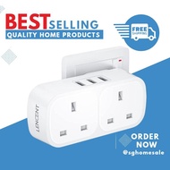 LENCENT USB Plug Extension with 3 USB Ports, 2 Way USB Socket Extension, 5-in-1 USB Outlet Plug Exte