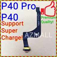 (Support 40W SuperCharge) NEW ORI Charging Port Board Flex Ribbon HUAWEl P40 Pro /P40 / ELS-NX9 ANA-