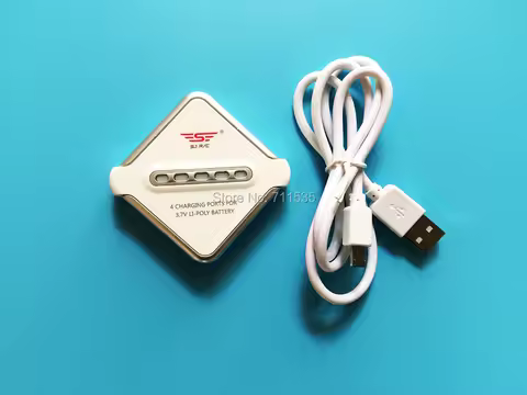 4 Charging Ports 3.7V 1S JST Plug Lipo Battery USB Balance Charger For UDI U818 MJX X400 X800 WLtoys