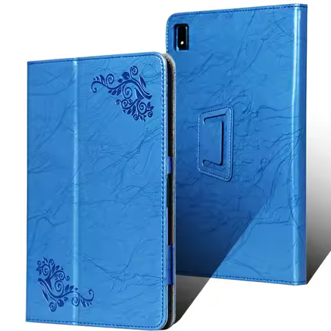 10.36/10.4 Inch Floral Print Case for TCL NXTPAPER MAX 10 / TABMAX 10.4 / TAB Pro 5G - Slim PU Leath