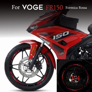 For VOGE FR150 Formica Rossa 17 Inch Wheel Rim Hub Mags Reflective Vinyl Sticker Decal FR 150 Motorc