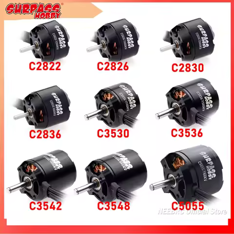 SURPASS HOBBY 2822 2826 2830 2836 3530 3536 3542 3548 5055 Brushless Motor for RC Fix Wing Airpane Q