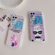 Samsung Galaxy Z Flip 7 Girl Boss Coffee Phone Case For Samsung Galaxy Z Flip FE 6 5 4 3 Phone Casin