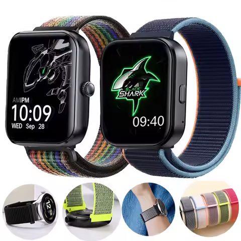 22MM Nylon Loop Wristband For Black Shark GT/GT3/GT Neo Sport Bracelet Correa For Black Shark S1 Pro