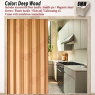 Accordion sliding door PVC folding door Kitchen Partition household sliding door Track door simple d
