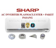 Pemasangan Dki Ac Inverter 1 2 Pk Sharp Ah-Xp6Uhy R32 Plasmacluster