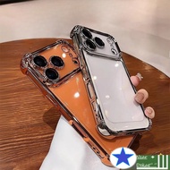 LLsimpleCute Casing Shiny Frame Clear Phone Case For iQOO 15 Neo 11 10 Pro Plus Z10 Turbo Pro iQOO15