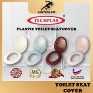 (ORIGINAL) Techplas Plastic Light Duty Toilet Seat Cover / Plastik Jamban Duduk Tandas Penutup Tanda