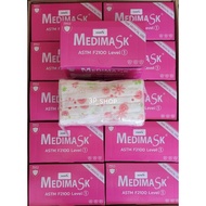 ⚡NEW พร้อมส่ง​⚡ Medimask​ ASTM​ Lv.1.ลายดอกไม้ บรรจุ 50ชิ้น/กล่อง