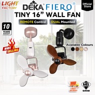 🔥HOT🔥DEKA FIERO TINY 16" Designer Wall Fan 7+TURBO Speed Remote Control Ceiling /Wall Mounted Ceilin
