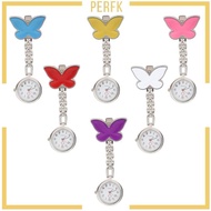 [Perfk] Nursing Watch Brooch Fob Doctor Watch Clip Brooch Hanging Fob Watches Gift