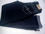 CELANA SELVEDGE HITAM PRIA SECOND DENIM HITAM INDIGO PANJANG DENIM PRIA DEWASA READ LEAN 15OZ MURAH