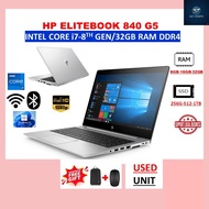 HP ELITEBOOK 840 G5,G6 INTEL CORE i7 (8th gen) 32GB RAM 512GB SSD 14-INCH FHD SCREEN WINDOWS 11 PRO