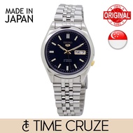 [Time Cruze] Seiko 5 Automatic SNKF65J Japan Made Blue Dial Jubilee Strap Men Watch SNKF65J1 SNKF65
