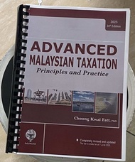 Advanced Malaysian Taxation 2025 24th Edition (Printing with Colour Cover Page & Comb Binding)