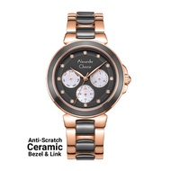 ALEXANDRE CHRISTIE 2B02 BF ROSEGOLD BLACK WANITA ORIGINAL GARANSI 