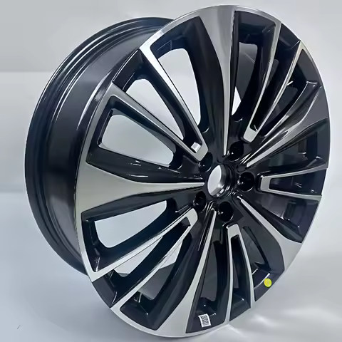 High end private customization 19 Inch 5x108 PCD Wheels, Five Spoke Black Alloy Rims for Universal P