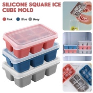 6 Grid Soft Silicone Ice Cube Maker Mould with Lids/Summer Mini Square Ice Cube Maker Tools/Kitchen 