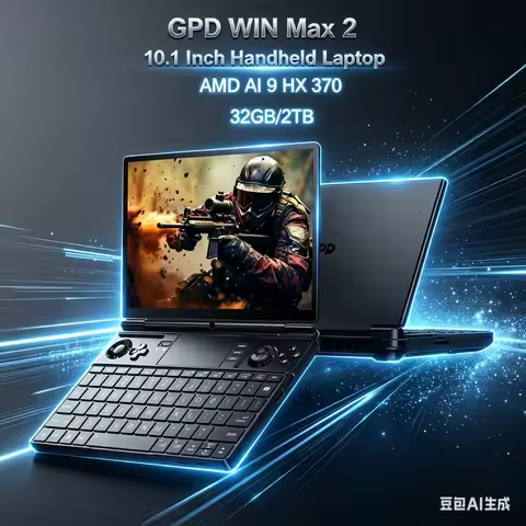 GPD WIN Max 2 Laptop 32GB RAM 1TB 2TB SSD Handheld Computer, Industrial & Business Portable Mini PC 