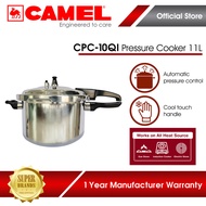 Camel CPC-10QI Pressure Cooker 10L Aluminum Induction Gas Kitchen Fast Cooking Lock Lid Heavy Duty