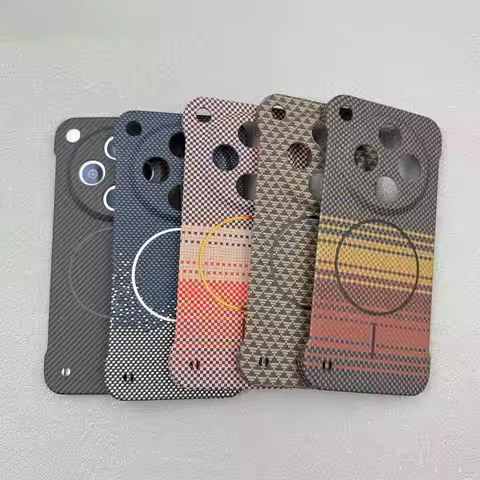Slim Frameless Kevlar Carbon Fiber PC Wireless Charge Phone Case For OPPO X9 X8 X8S Pro Ultra For Ma