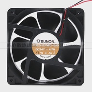 [Ready Stock] SUNON/Jianzhun KDE2412PMB3-6AB DC 24V 4.0 W 12038 12CM Cooling Fan