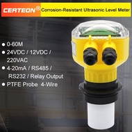 IP68 Ultrasonic Level Sensor RS485 Water Level Transmitter Smart Liquid Level Controller Corrosion R