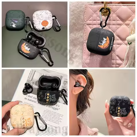 Creative FreeClip 2 Case for Huawei Free Clip 2 Cover Chinese Style Protective Cool Space Man for Hu