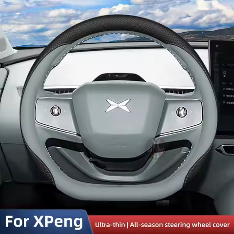 Leather Non-slip and Breathable Car Steering Wheel Cover For XPeng P7 P7i G3 G3i M03 MONA G6 G7 G9 X