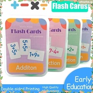 Math FLASH CARDS Addition Subtraction Multiplication Division Education Math Games Kids Arithmetic T