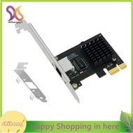2.5G PCI-E to RJ45 Network Card RTL8125B Chip 100/1000/2500Mbps Ethernet LAN Adapter PCIe X1 PC Wire