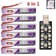 Gaoneng GNB FPV LiHv/Pengecas 380mAh 1S 3.8V 60C Max 120C PH2.0 Palam 4.35V Lipo Versi Kemas Kini 1S