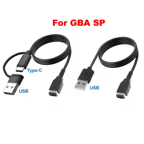 1.2m USB Type-C Fast Charging Cord Adapter Game Console Charger Cable For SP/ GBA/GameBoy/DS Game Co