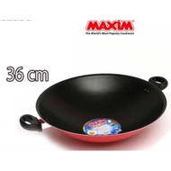 Maxim 36cm teflon wok pan