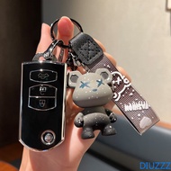 Car Holder Keychain Accessories Key Cover Case for Mazda 3 BK 2008 2009 2012/for Mazda 6 GH 2007 2008/for Mazda 2 Demio