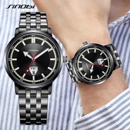SINOBI New Design Men's Quartz Watches Calendar Week Display Mans Wristwatches Stainless Steel Top Luxury Male Business SYUE