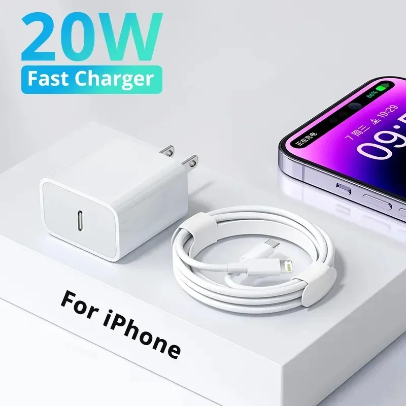 Original PD 20W Fast Charger For Apple iPhone 15 14 13 12 11 Pro Max Plus Fast Charging Type C USB C Chargers Phone Accessories
