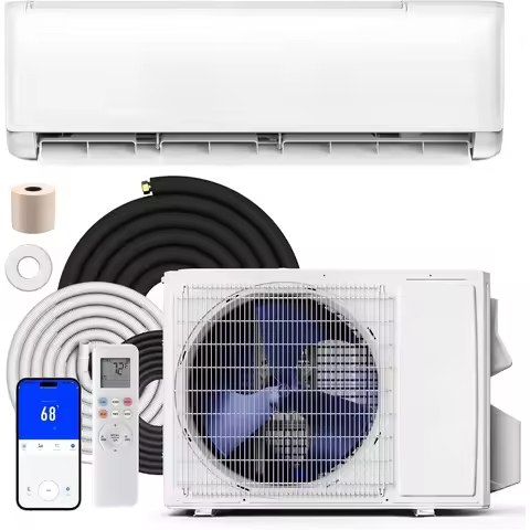 USA Stock 12000 BTU Mini Split Air Conditioner Heat Pump 22 SEER2 Quiet Ductless System for Up to 75
