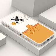 Orange Cat Phone Case For Huawei Honor X9B X9A X9C X8 X8B X7B X6B Y8P Y7A 4G 5G Creative Design Cove