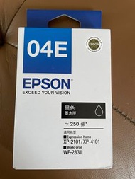 EPSON 04E 黑色 藍色 黃色 紅色 原廠墨水匣